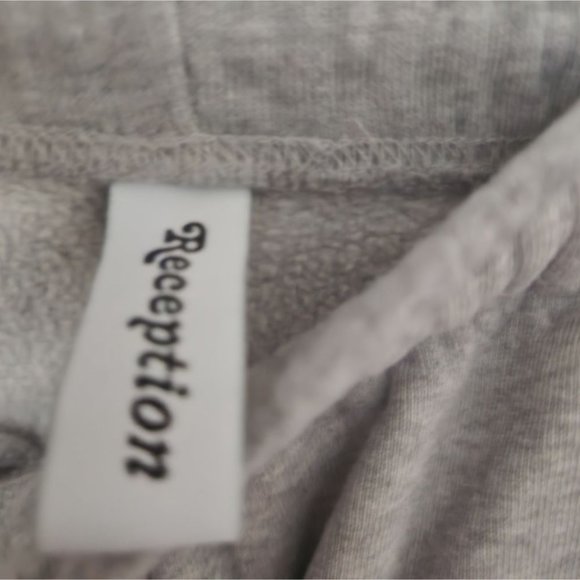 RECEPTION | Kitchen brushed fleece sweatpants Poetry gray wide leg sz M - Picture 4 of 6